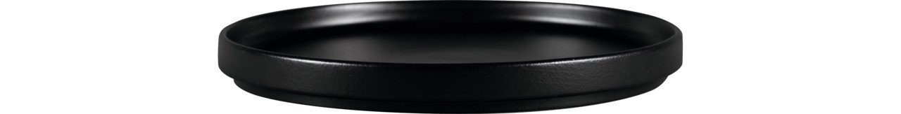Nordic, Teller flach ohne Rand / Deckel ø 230 mm schwarz für NODP23